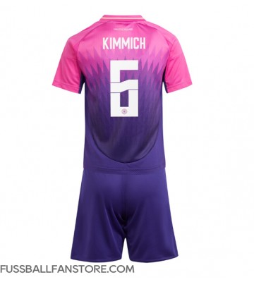 Deutschland Joshua Kimmich #6 Replik Auswärtstrikot Kinder EM 2024 Kurzarm (+ Kurze Hosen)